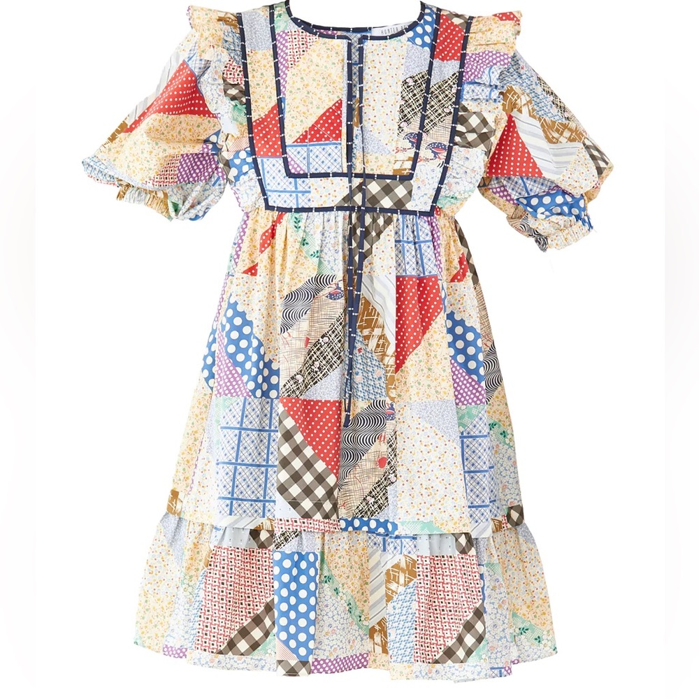 Hunter Bell NYC Patchwork Quilt Dress Britton PRICE FIRM